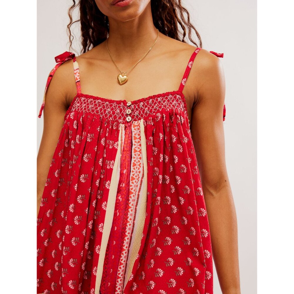 FREE PEOPLE Rule The World Romper / Ruby Combo - Picture 4 of 7